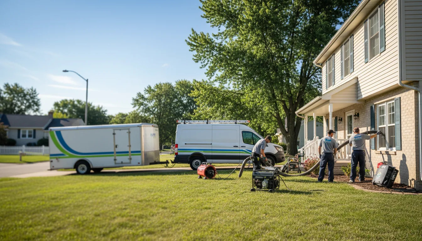 Flooded Basement Restoration And Cleanup With Repair in Oakland, IL near me